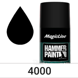 Краска по металлу (молотковая) черный 265 г. MagicLine ML4000