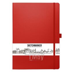 Скетчбук 21*29,7 см, 140 г/м2, 80 л., красный Sketchmarker 2314205SM