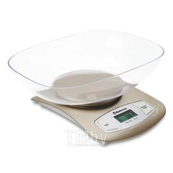 Весы кухонные + чаша, серебро, 5 кг SAKURA SA-6052G