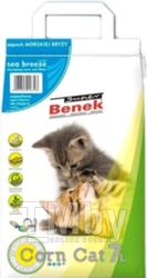 Наполнитель для туалета Super Benek Corn Cat Морской бриз (7л/4.35кг)