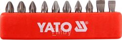Биты в наборе 1/4"х25мм (10шт) S2 HRC58-62 Yato YT-0482
