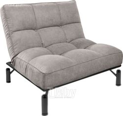 Кресло мягкое Bo-Box Кио (черный муар/Original/соро 23 светло-серый)