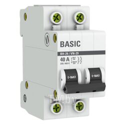 Выключатель нагрузки EKF Basic 2P 40А ВН-29 / SL29-2-40-bas