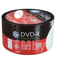 DVD-R 4.7Gb 16x HP Printable, полная заливка, 50 шт. в пленке 69302