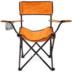 Кресло складное для кемпинга (подлокотники, подстаканник, сиденье 40х40см,каркас-стальная труба, сумка для хранения, макс. нагрузка 120кг.) ISMA ISMA-F-CZ-241