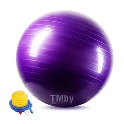 Мяч гимнастический фитбол с насосом AMETIST 65 см (фиолетовый)