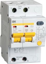 Дифференциальный автомат IEK АД-12 50А 30мА / MAD10-2-050-C-030