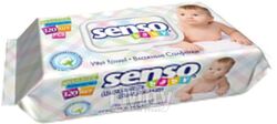 Влажные салфетки детские Senso Baby С клапаном (120шт)
