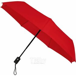 Зонт складной автомат. 98 см, ручка пласт. "LGF-403" ветрозащитный, 3-х секционный, в чехле, красный Impliva