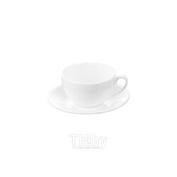 Чашка с блюдцем, фарфор., 250 мл. "Olivia" упак., белый Wilmax WL-993000/1С