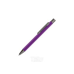 Ручка шарик/автомат "Straight Gum CP" 1,0 мм, метал., софт., фиолетовый/антрацит, стерж. синий UMA 0-9450 GUM 58-7664_CP