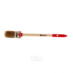 Кисть круглая Профи №4 (25 мм), натуральная щетина, деревянная ручка MTX 82042