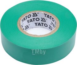 Изолента ПВХ зеленая 19мм х 20м х 0,13мм Yato YT-81652