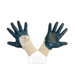 Перчатки нитриловые РЧ, частичный облив, манжет-резинка, подкладка Джерси ELITPROFI N5101-J