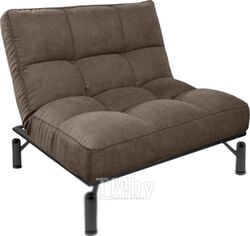 Кресло мягкое Bo-Box Кио (черный муар/Original/соро 28 коричневый)