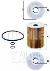 Фильтр масляный Chevrolet 2,0D 06-,Opel AntaRA 2,0CDTI KNECHT OX355/3D