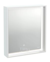 Зеркало: LOUNA 60, с подсветкой прямоугольное универс., белый