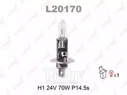 Лампа галогенная H1 24V 70W P14.5S LYNXauto L20170