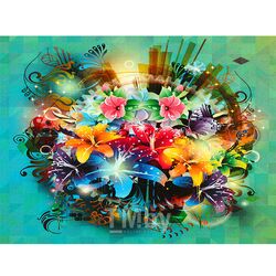 Набор для творчества "Рисование по номерам" 40*30см Цветы Darvish DV-4357-66