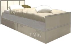 Односпальная кровать Rikko Джулия 90x200 (дуб сонома/белый)