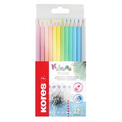 Цветные карандаши 12 шт. "Kolores Pastel" Kores 93311
