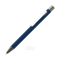 Ручка шарик/автомат "Straight Gum CP" 1,0 мм, метал., софт., т.-синий/антрацит, стерж. синий UMA 0-9450 GUM 58-0654_CP