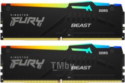 Память DDR5 32Gb (2*16Gb) 6000MHz KF560C40BBAK2-32 Kingston FURY Beast RGB