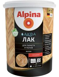 Лак для паркета и полов Alpina Аква шелковисто-матовый 2,5 л/2,50 кг