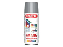 Краска-эмаль аэроз. универсальная серый светлый STARFIX 520мл (7046) (Цвет серый светлый)