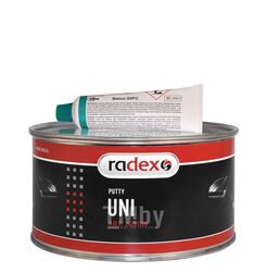 Шпатлевка UNI: универсальная шпатлевка, отвердитель в комплекте, 0,5 кг RADEX RAD200100
