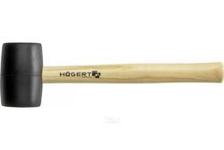 Молоток резиновый, черный, 800 г с деревянной рукояткой HOEGERT HT3B045