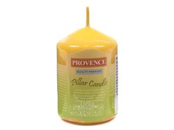 Свеча декоративная 5x8 см Желтая Provence