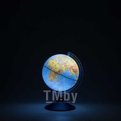 Глобус D=21см с физической картой Земли Классик Евро с подсветкой от батареек, голуб.подставка ГЛОБУСНЫЙ МИР Ве012100501