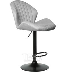 Стул (кресло) барный Kingstyle Azur GB, основание черное, велюр Seven 324 (светло-серый)