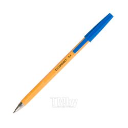 Ручка шариковая желтый-синий, 0,4 мм, Q-Connect KF34047