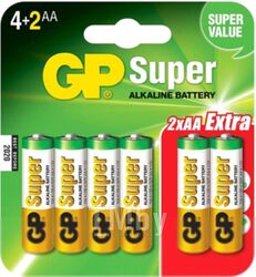 Комплект батареек GP Batteries LR6/15A 6BP (6шт)