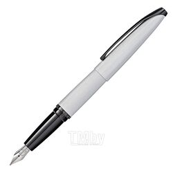 Ручка перьевая M "ATX Brushed Chrome" метал., подарочн. упак., белый/черный, патрон черный 2 шт. Cross 886-43MS