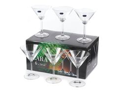 Набор бокалов для мартини стеклянных "lara" 6 шт. 210 мл Crystalex 40415/210