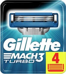 Набор сменных кассет Gillette Mach3 Turbo (4шт)