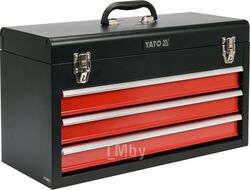 Ящик для инструмента металлический с 3 выдвижными полками Yato YT-08873