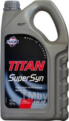 Моторное масло синт. FUCHS TITAN Supersyn 5W50 (5L)API SL/CF, ACEA А3/В3 601425707