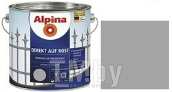 Эмаль по металлу Alpina Direkt auf Rost RAL9006 Серебряный (0,702 кг) 750 мл