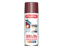 Краска-эмаль аэроз. универсальная вишневый STARFIX 520мл (3004) (Цвет вишневый)