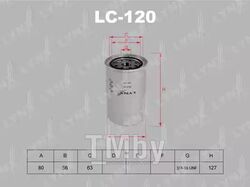Фильтр масляный TOYOTA Celica 2.0 >85, Dyna 2.0 >87, Hiace 1.6-2.0 >89, HiLux 1.8-2.2 >89 LYNXauto LC-120