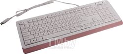 Клавиатура A4TECH FSTYLER FK10 белый/розовый