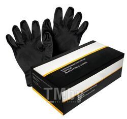 Перчатки нитриловые ультрапрочные, р-р 11/XXL черные, (уп. 100 шт.), Jeta Safety