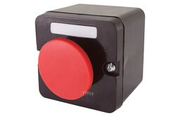 Пост кнопочный ПКЕ 212-1 У3, красный гриб, IP40 TDM SQ0742-0002