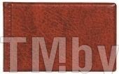 Визитница для дисконтных и визитных карточек 14 карм., обложка ПВХ, коричневая DPS 2054-104