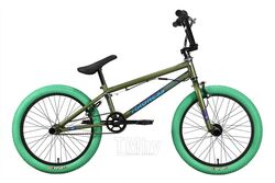 Велосипед STARK Madness BMX 2 2023 (зеленый/голубой/зеленый)