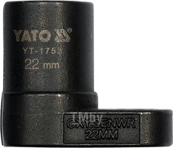 Ключ для лямбда-зонда 22мм CrMo Yato YT-1753